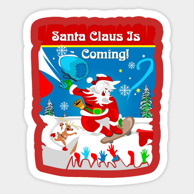 Santa Claus - Christmas - New Year Sticker by dobriarto